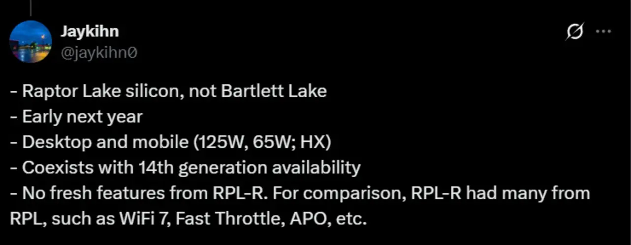 Настольные процессоры Intel Raptor Lake Next выйдут в версиях Core 7, Core 5 и Core 3 с количеством ядер до 20, но сохранят 8 P-ядер для сокета LGA 1700