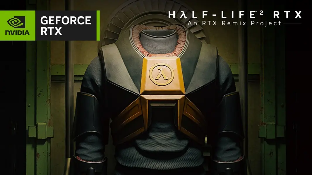 NVIDIA RTX Remix 1.5 уменьшает Half-Life 2 RTX с 80 ГБ до 50 ГБ: технология 