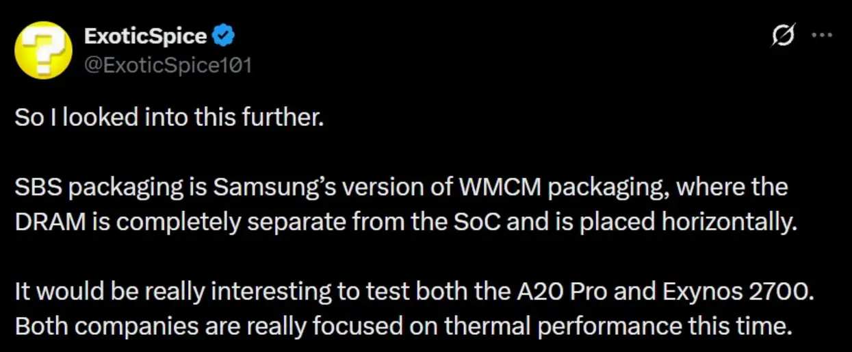 Exynos 2700 откажется от компоновки 
