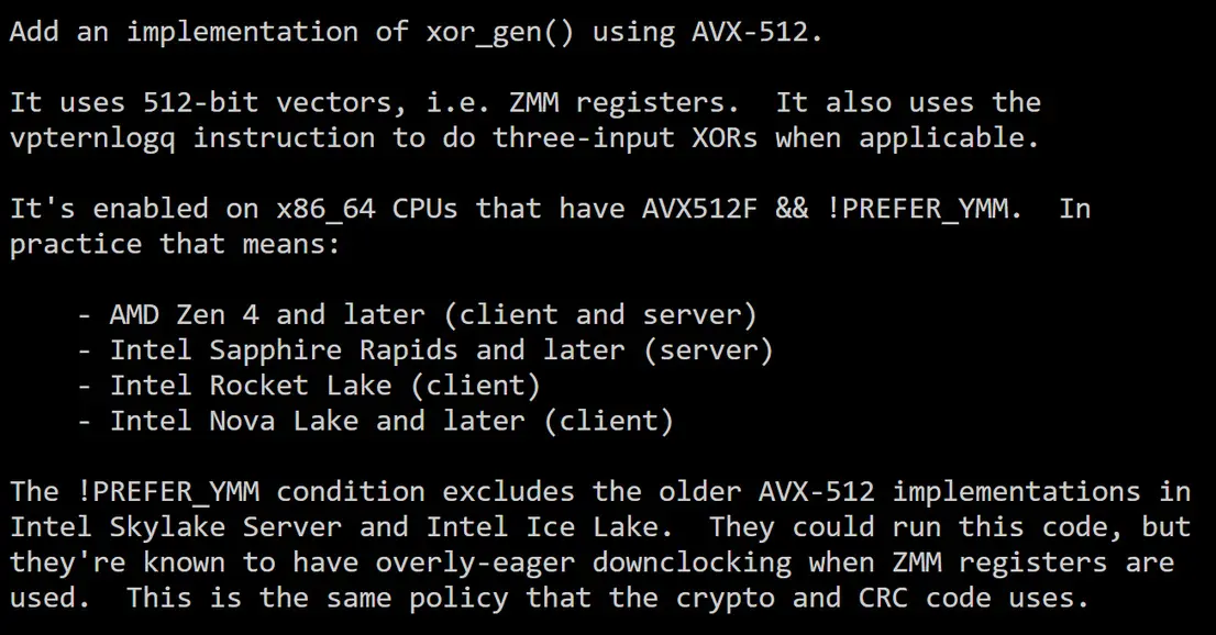 Процессоры Intel Nova Lake вернут поддержку AVX-512 спустя шесть лет после отказа от неё в клиентских платформах