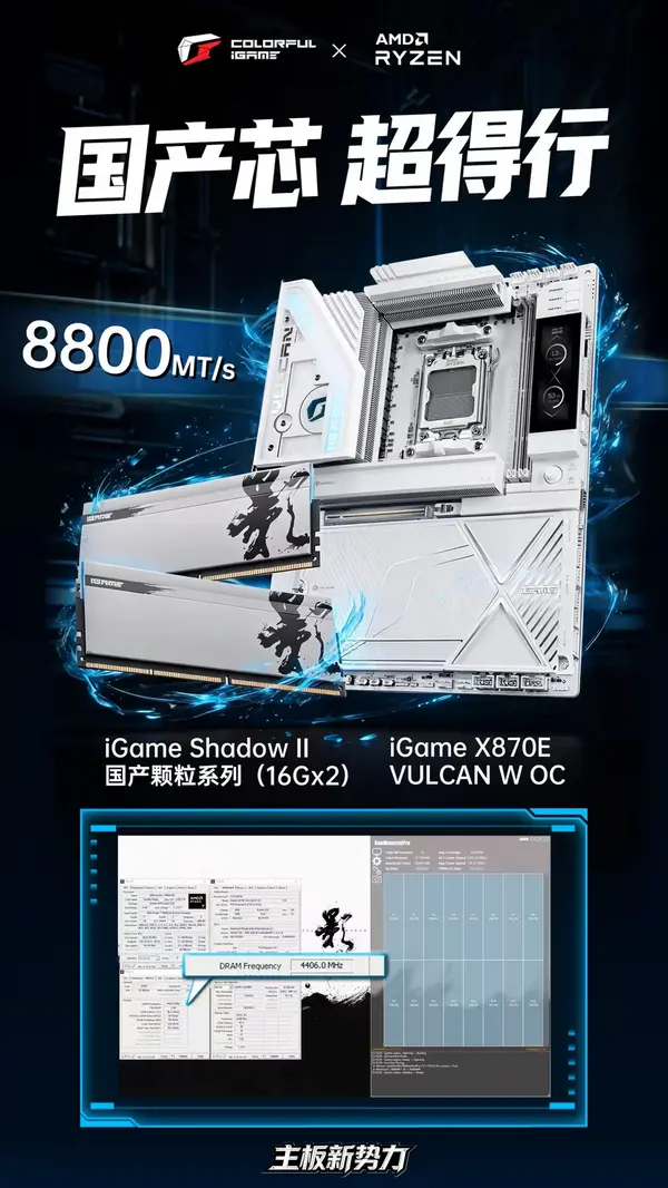 Китайские чипы памяти CXMT достигли 8800 MT/s на AM5, демонстрируя стремительно зреющую альтернативу признанным вендорам DDR5
