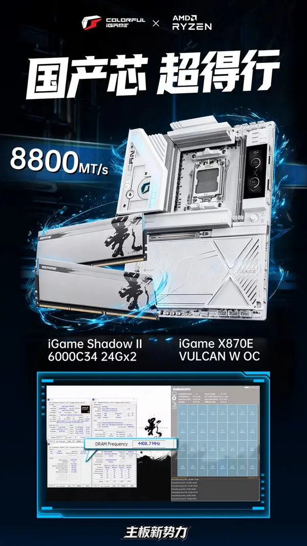 Китайские чипы памяти CXMT достигли 8800 MT/s на AM5, демонстрируя стремительно зреющую альтернативу признанным вендорам DDR5