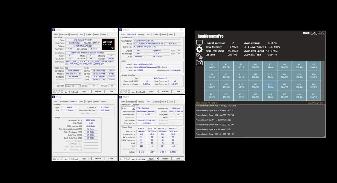 Китайская память DDR5 покоряет 9000 MT/s и с лёгкостью предлагает CL30/CL28 на модулях “CXMT” с частотой 6000 MT/s+