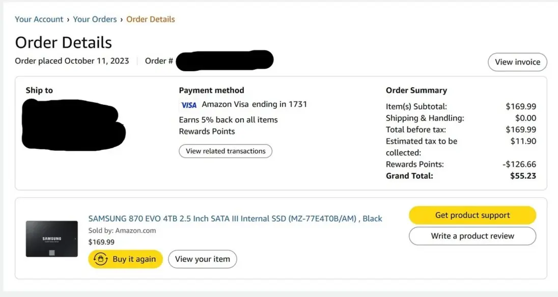 Владелец SSD Samsung 870 EVO SATA III на 4 ТБ показал, как хорошо нам жилось: меньше чем за три года цена на точно такой же накопитель взлетела в 6 раз.