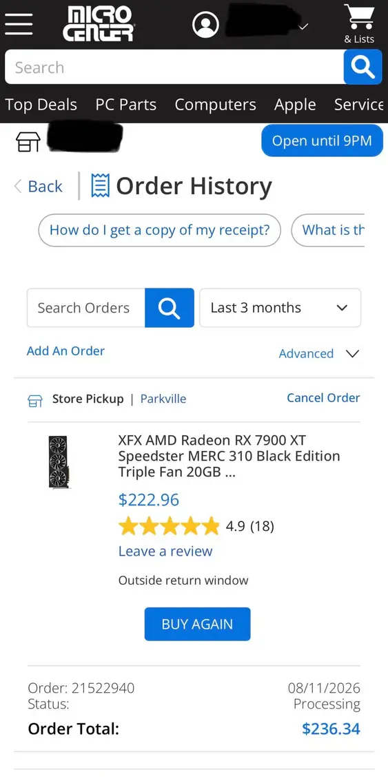 Radeon RX 7900 XT всё же появилась, несмотря на отсутствие в продаже; пользователь утверждает, что заплатил за &laquo;GPU&raquo; всего $226