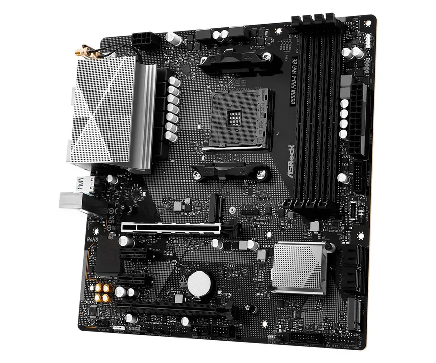 ASRock продолжает расширять линейку AM4, выпуская бюджетную материнскую плату B550M Pro-A WiFi 6E