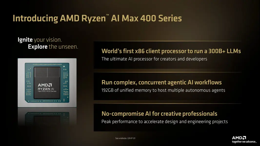 Смотрите прямую трансляцию открытия AMD на IFA: потребительские технологии, запуск Ryzen AI MAX 400 и многое другое