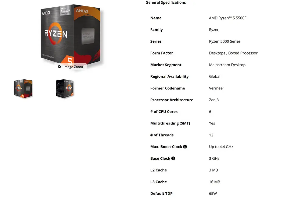 AMD пополнила линейку Zen 4 процессором Ryzen 5 7500 с частотой 5 ГГц и графикой RDNA 2, а также возродила Zen 3 моделью Ryzen 5 5500F
