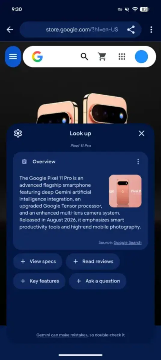 Утекшее приложение Google &laquo;Look Up&raquo; объединяет ИИ-сводки и поиск авиабилетов для Google Books