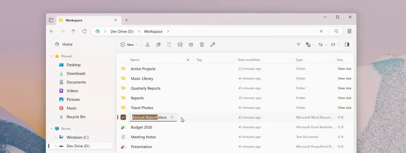 Популярный файловый менеджер Files для Windows 11 получил множество новых функций и улучшений