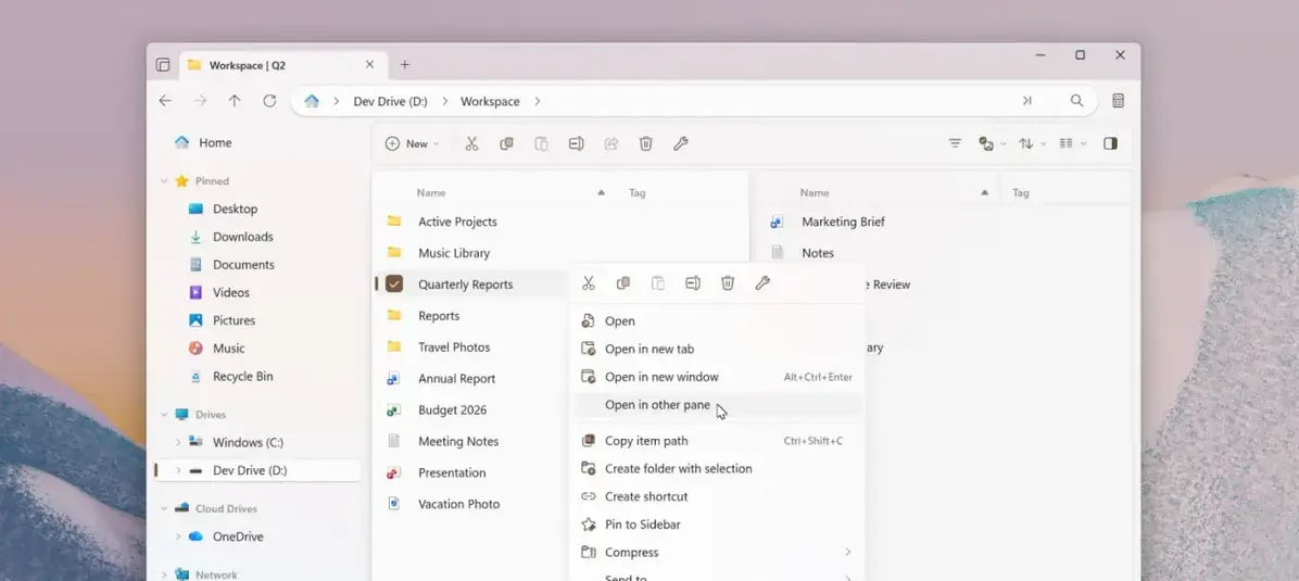 Популярный файловый менеджер Files для Windows 11 получил множество новых функций и улучшений