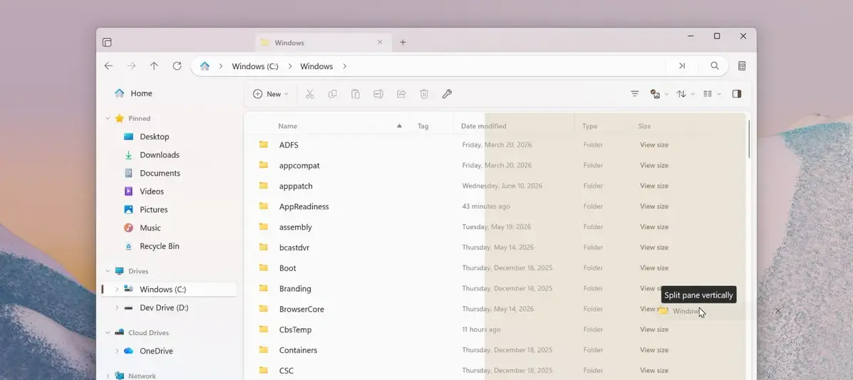 Популярный файловый менеджер Files для Windows 11 получил множество новых функций и улучшений