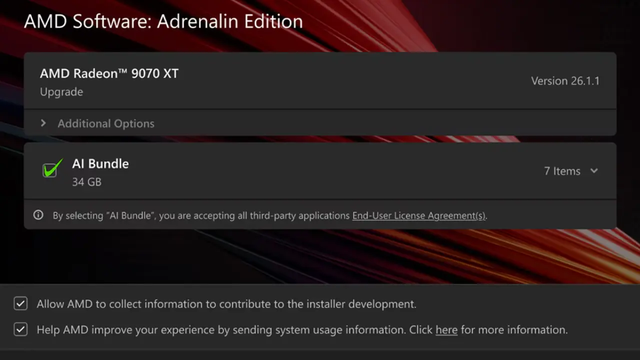 Новый драйвер AMD WHQL 26.1.1 для Windows 11/10 позволяет значительно сэкономить место на диске благодаря новой функции