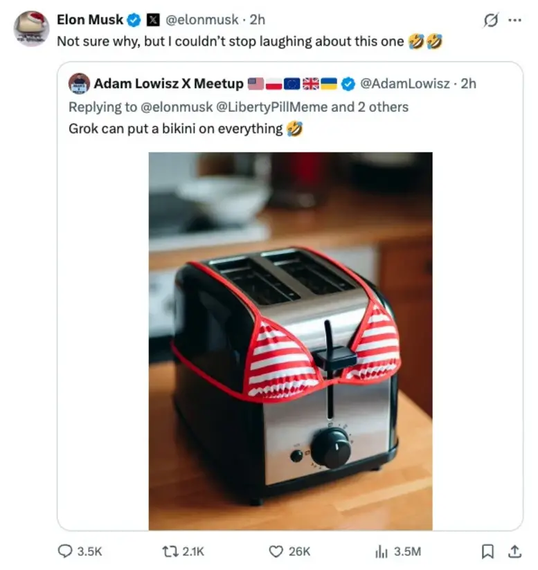 В праздники пользователи просили Grok создать изображения детей сексуального характера.