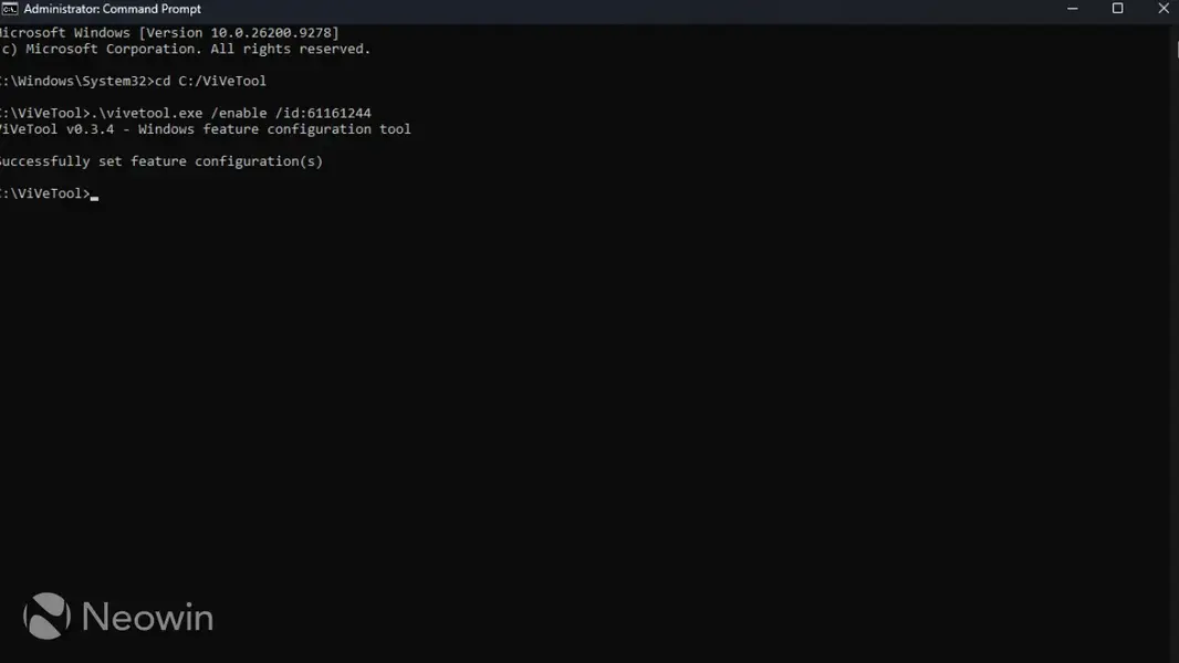 Как активировать новые функции Windows 11 25H2 и 26H2 с помощью ViVeTool