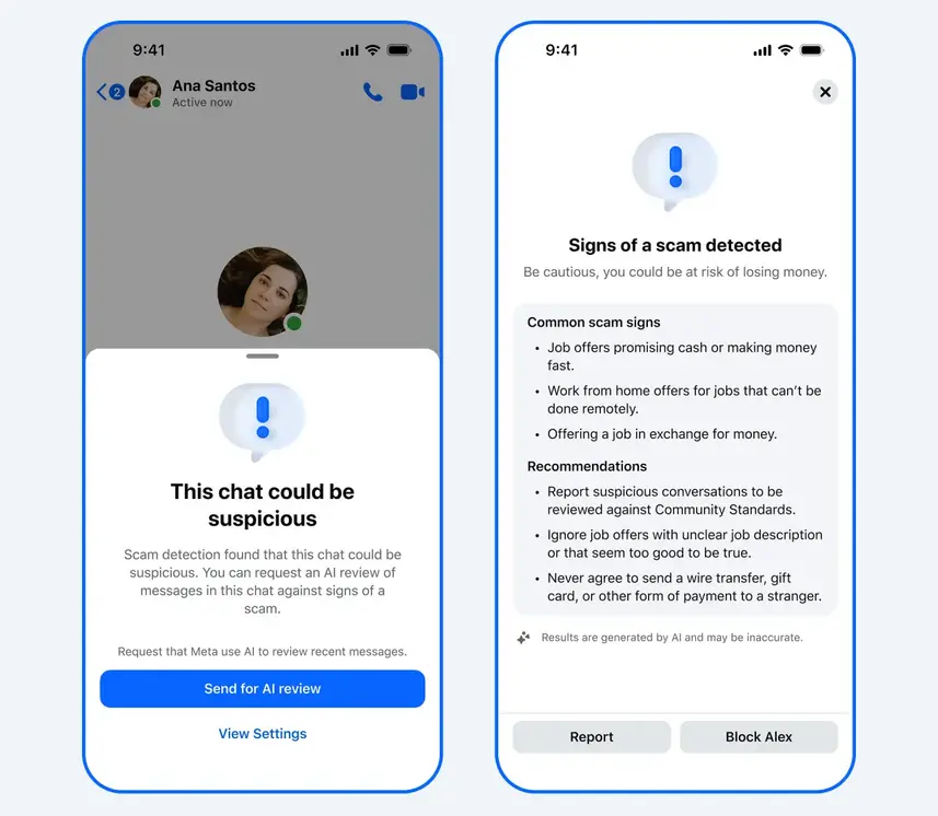 Meta* запустила новые инструменты защиты от мошенников в WhatsApp*, Messenger и Facebook*