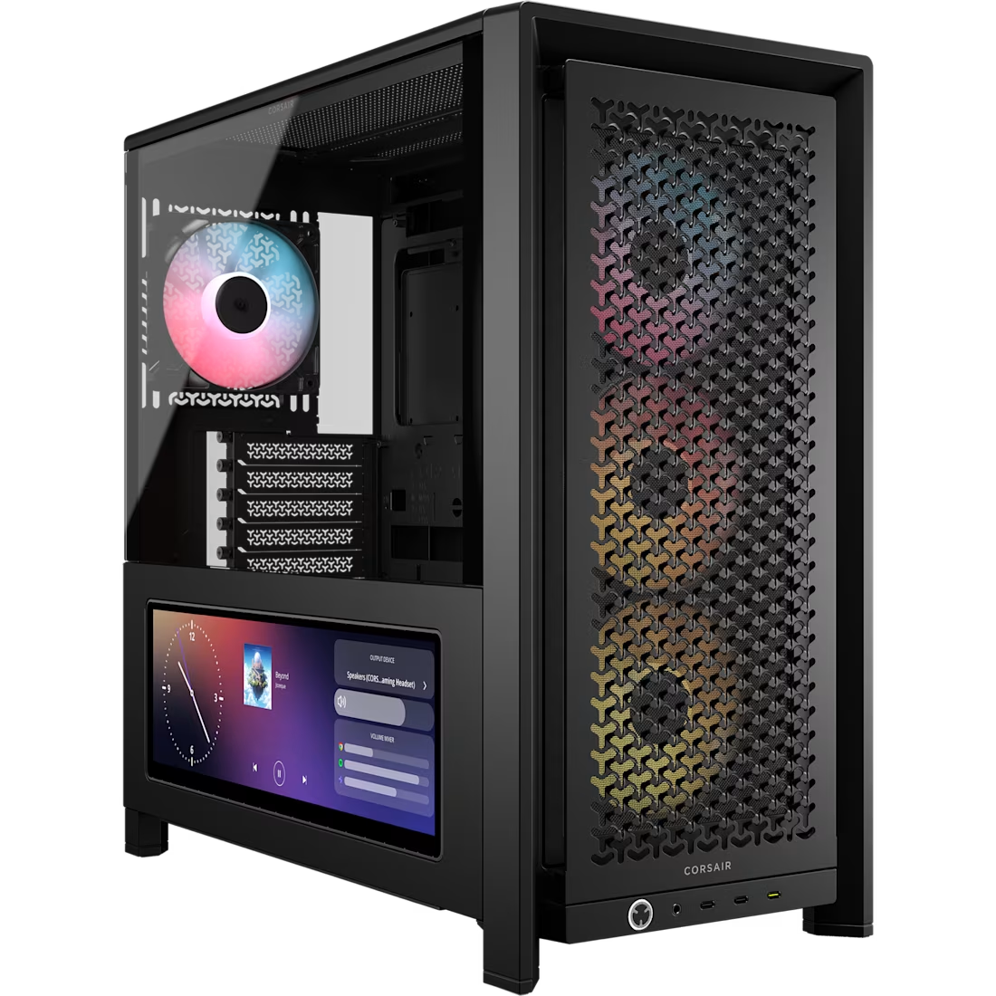 У нового корпуса Corsair 14,5-дюймовый сенсорный экран сбоку. Я не понимаю.