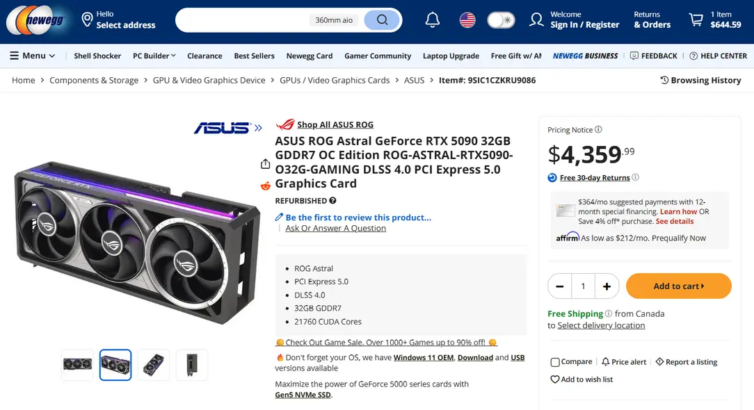 Видеокарты RTX 5090 полностью распроданы, пока перекупы наживаются на дефиците.