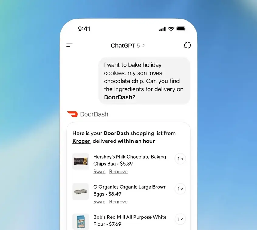 Как использовать новые интеграции в приложении ChatGPT: DoorDash, Spotify, Uber и другие