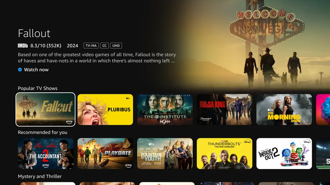 Новый интерфейс Amazon Fire TV на базе ИИ уже доступен в США