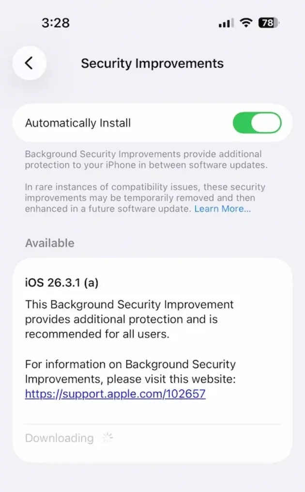Apple выпустила первое &laquo;фоновое обновление безопасности&raquo; для iPhone, iPad и Mac для устранения уязвимости в Safari