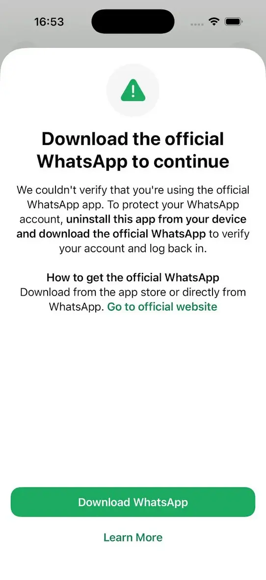WhatsApp* предупреждает сотни пользователей, установивших поддельное приложение от разработчика правительственного шпионского ПО