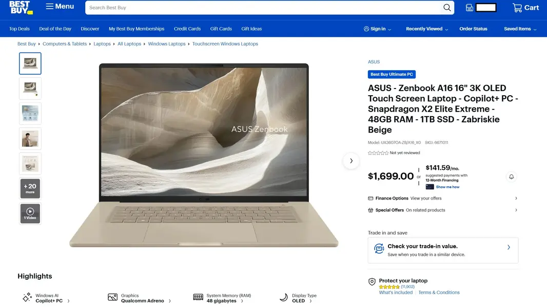 Asus подняла цены на свои новые ноутбуки спустя день после релиза