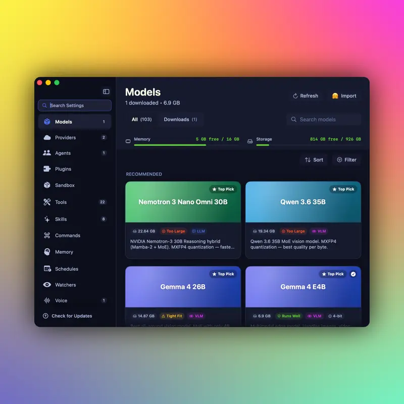 Osaurus: локальные и облачные AI-модели прямо на вашем Mac