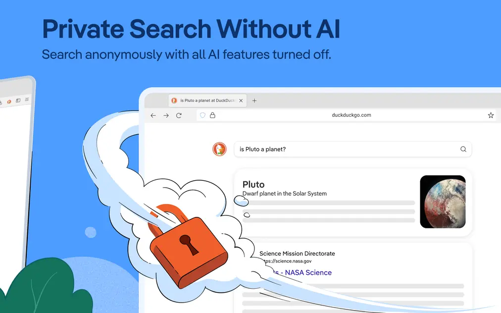 DuckDuckGo упрощает доступ к поисковику «no-AI» на фоне взрывного роста трафика