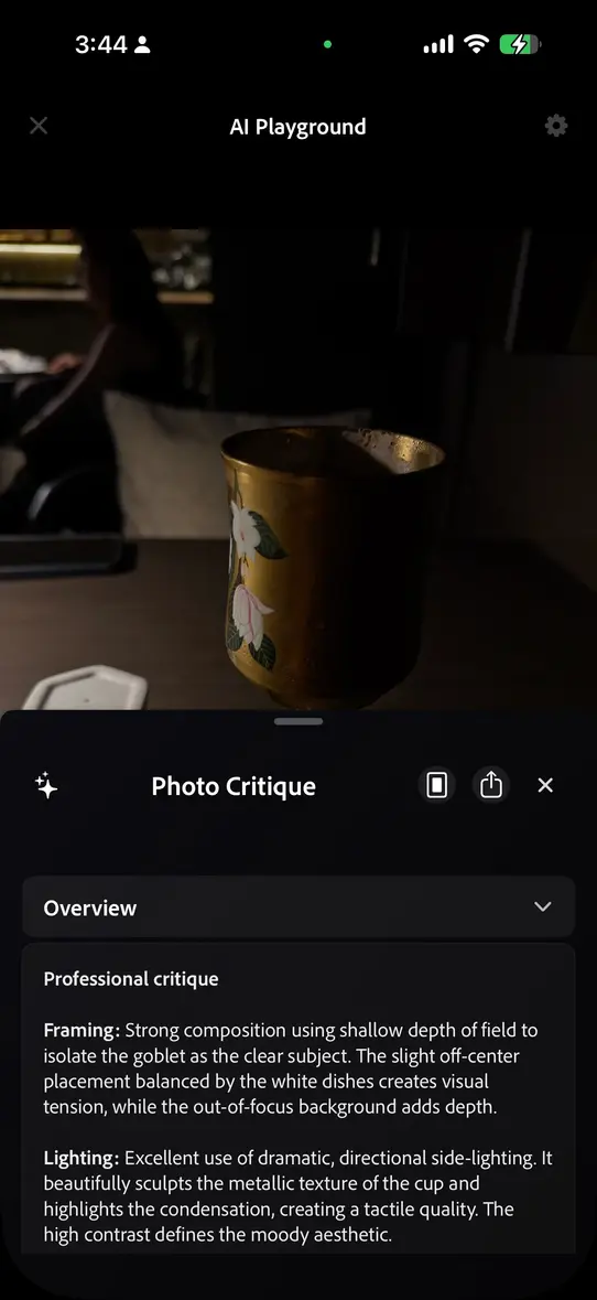 Новое приложение камеры от Adobe будет критиковать ваши снимки с помощью ИИ