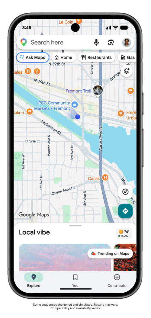 Google Maps добавляет «agentic»-функции, включая заказ еды и бронирование отелей