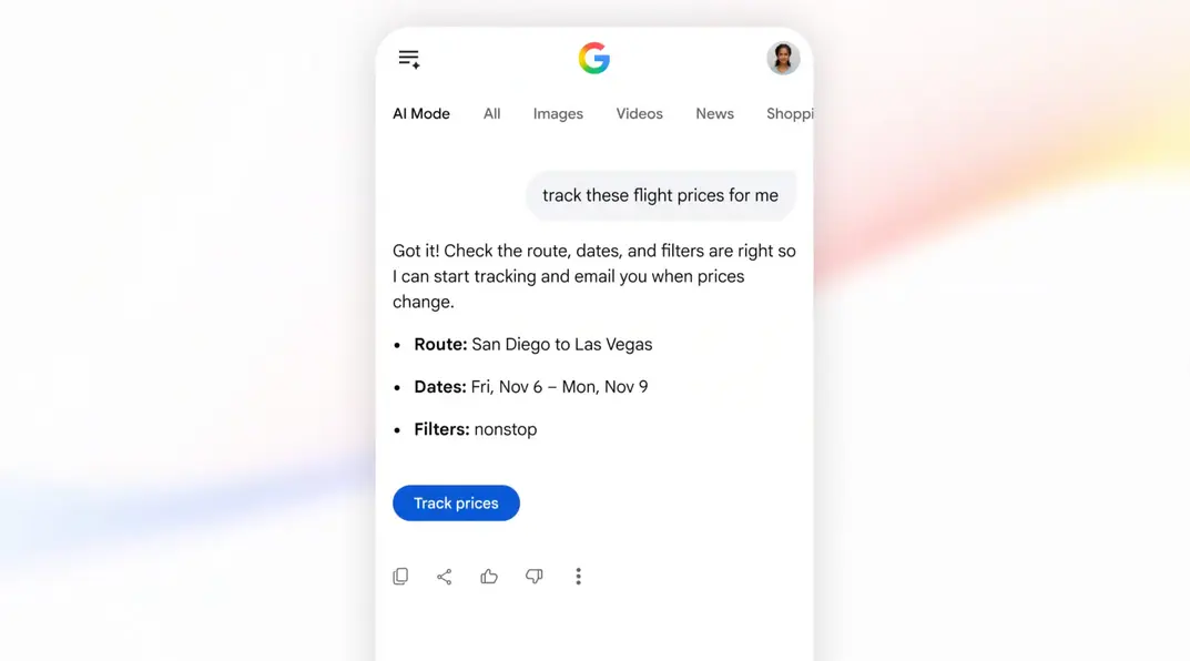 Google &laquo;AI Mode&raquo; научился следить за ценами на билеты, бронировать отели и не только