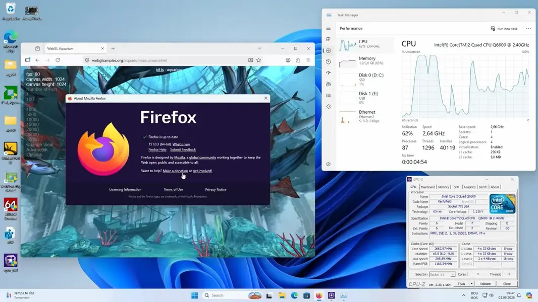 Взломанная Windows 11 демонстрирует удивительную стабильность на древнем и официально не поддерживаемом &laquo;железе&raquo;