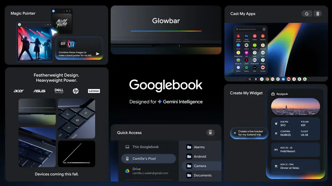 Новый &laquo;Googlebook&raquo; от Google гарантирует, что вы никогда не сбежите от Android или ИИ