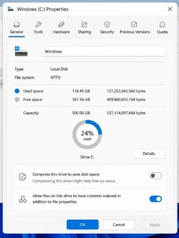Концепции окна свойств Windows 11 раскололи пользователей