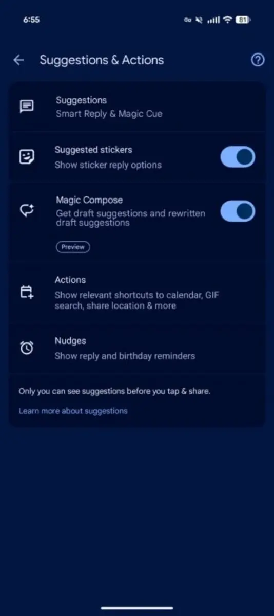 Функция Tap to Draft в Google Messages избавит от случайной отправки «Smart Replies»