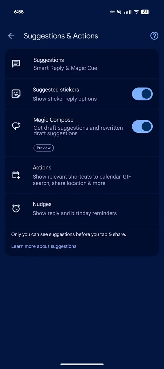 Функция Tap to Draft в Google Messages избавит от случайной отправки «Smart Replies»