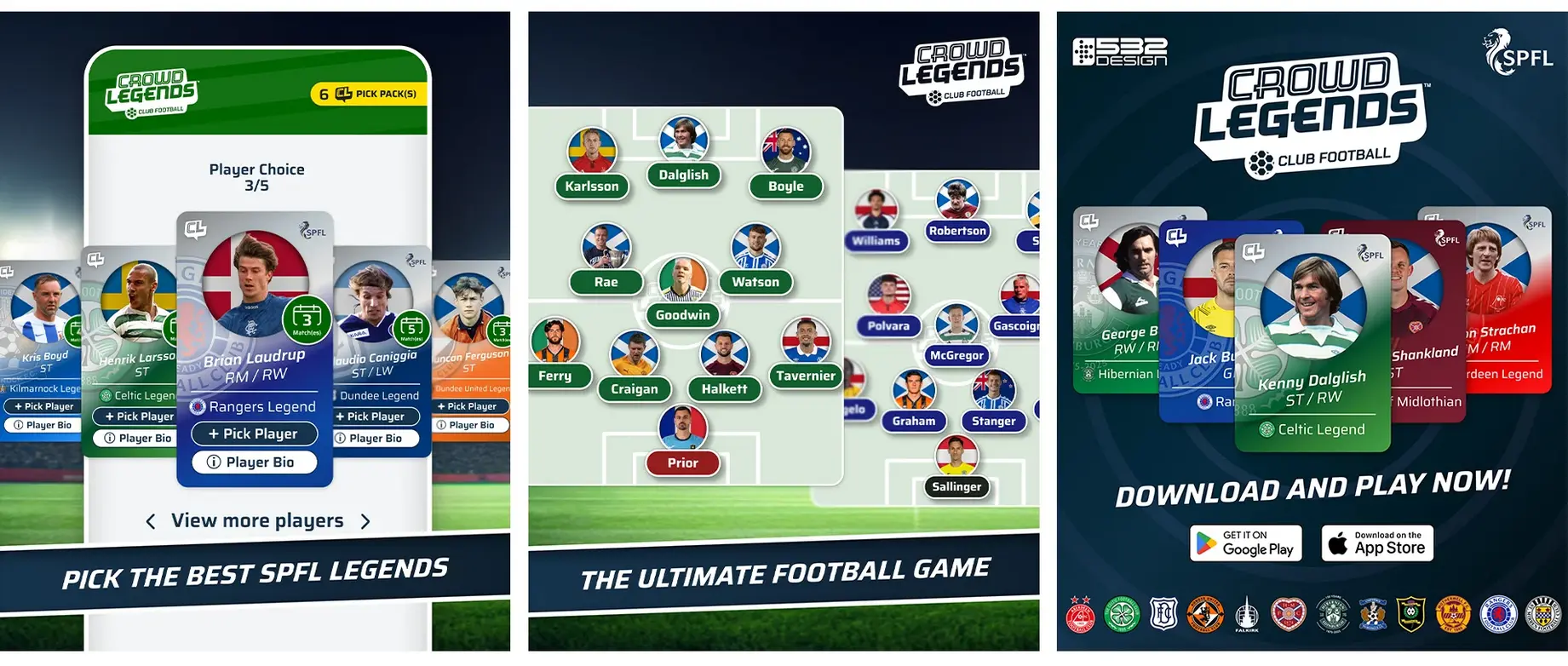 Официально лицензированная мобильная игра по строительству отряда шотландского футбола уже вышла.