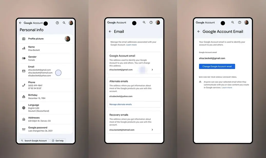 Google теперь позволяет сменить ваш адрес @gmail.com ради безопасности
