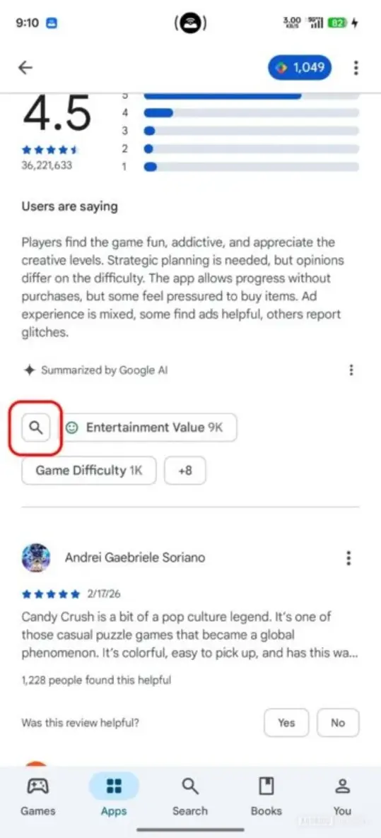 Хватит листать: Google Play Store упрощает поиск по отзывам о приложениях