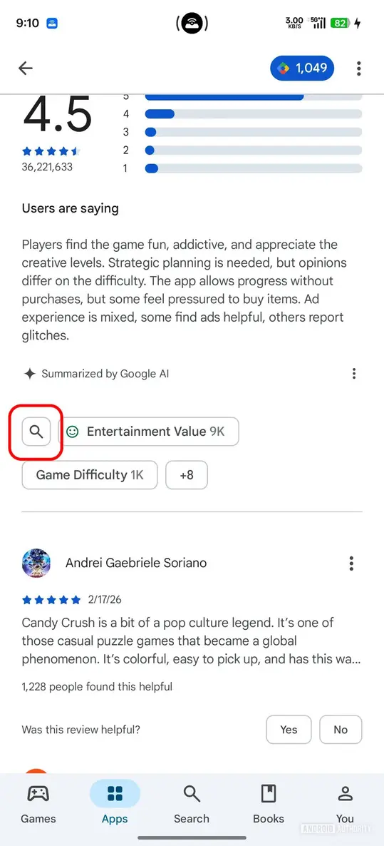 Хватит листать: Google Play Store упрощает поиск по отзывам о приложениях