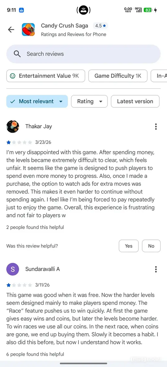 Хватит листать: Google Play Store упрощает поиск по отзывам о приложениях