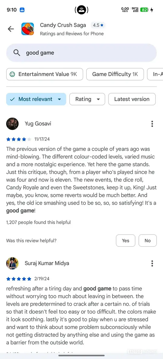 Хватит листать: Google Play Store упрощает поиск по отзывам о приложениях