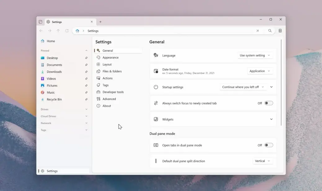 Неофициальный файловый менеджер Files для Windows 11 обзавелся полезными функциями и настройками
