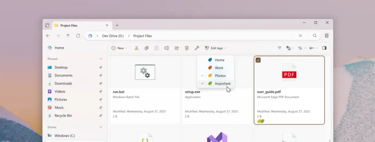 Неофициальный файловый менеджер Files для Windows 11 обзавелся полезными функциями и настройками