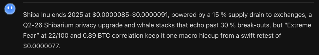 Новый китайский ИИ предсказывает цены XRP, Shiba Inu и Dogecoin к концу 2025 года
