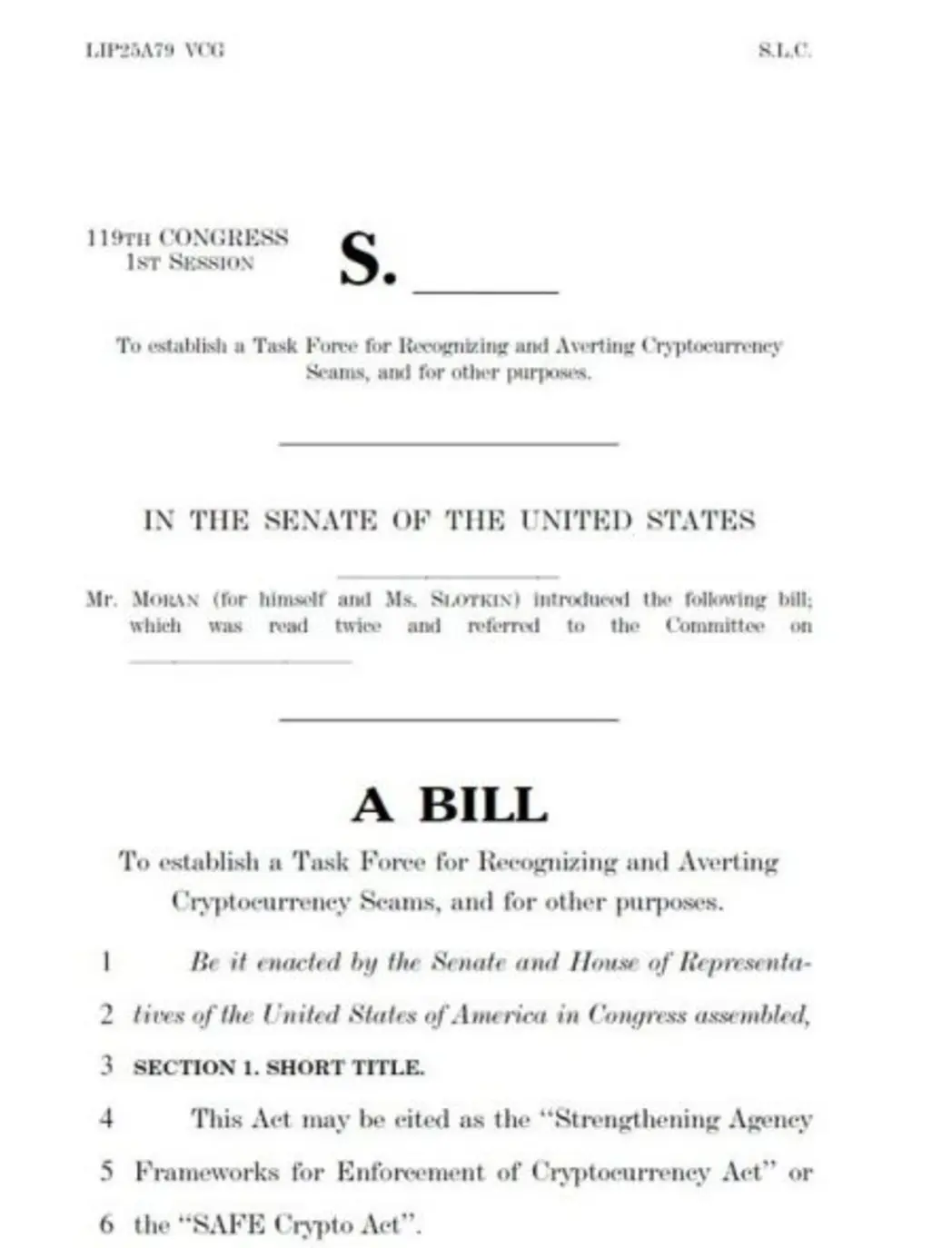 Законопроект SAFE Crypto нацелен на криптомошенничество после потерь в $9,3 млрд — назревает новая федеральная оперативная группа