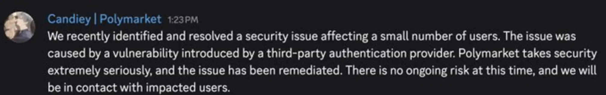 Взлом Polymarket: уязвимость стороннего сервиса привела к потере средств пользователей.