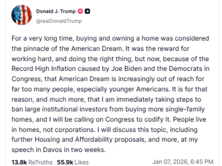 Грант Кардон делает ставку на недвижимость за Bitcoin на фоне планов Трампа по реформированию жилищного сектора: чего ожидать рынку