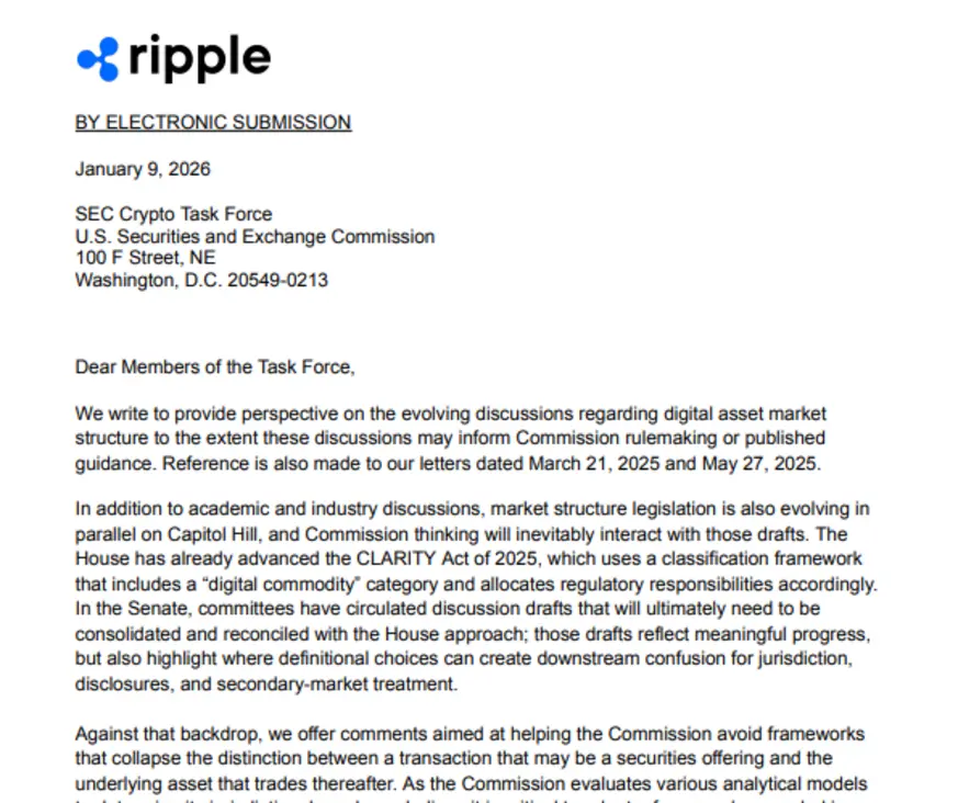 Бывший юрист SEC поддержал позицию Ripple по законопроекту CLARITY Act, заявив, что спекуляции не регулируются законом о ценных бумагах.